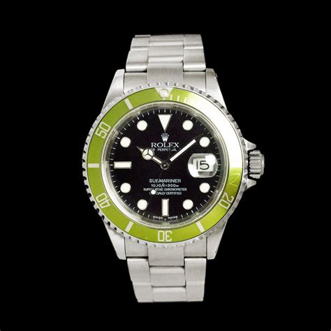 rolex green 16610 mk1y|rolex 16610lv kermit price.